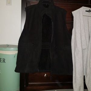 Black fleece vest size 1x